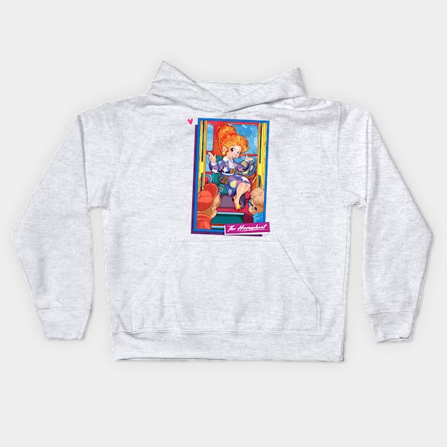 Saturday Morning Tarot V The Hierophant Kids Hoodie by K-Bo.